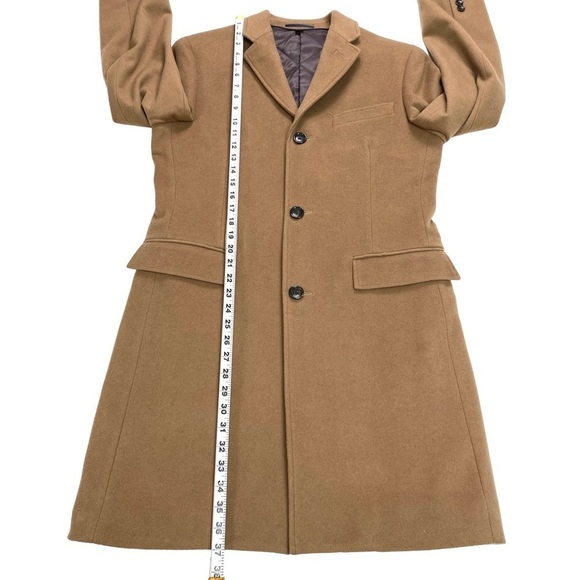 J.CREW Ludlow Wool and Cashmere Blend Quilted Lined Classic Coat Camel Tan 36S - Picture 13 of 15